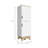 Rutherford 2-Door Pantry Cabinet Light Oak And White