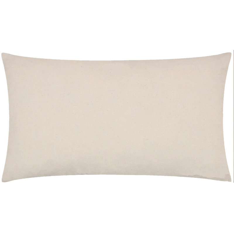 Hallam Geometric Rectangular Throw Cushion, Black/White Geometric