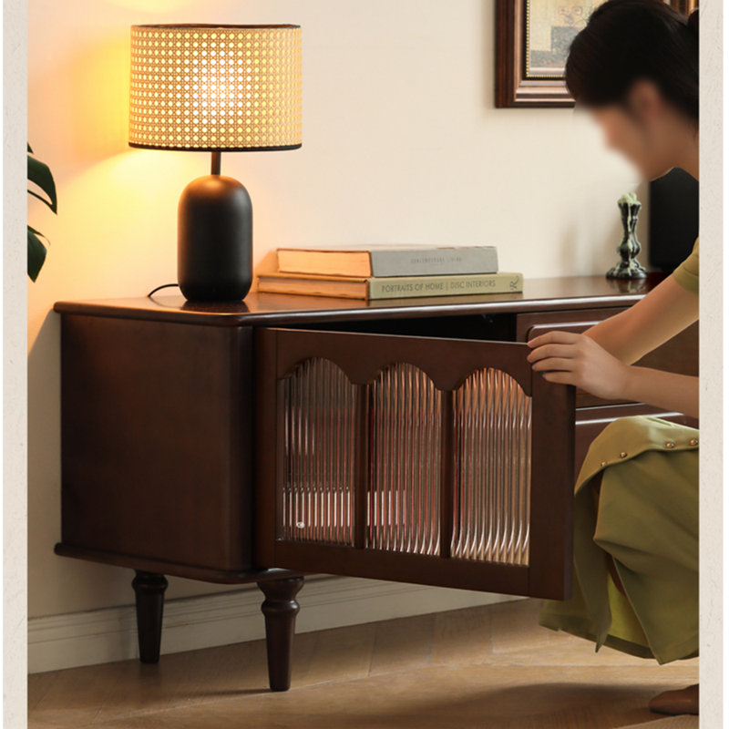 Solid wood TV stand and coffee table combination