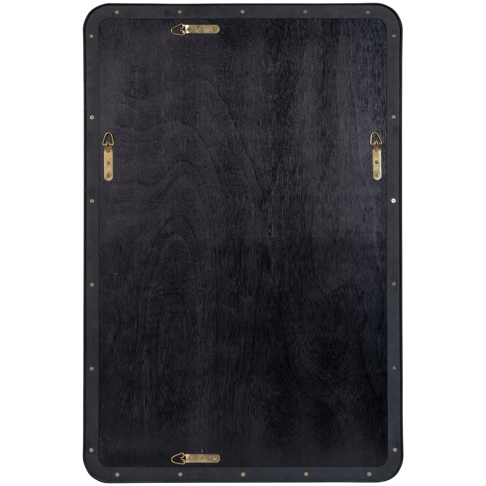 Eaton Modern & Contemporary Accent Mirror, Matte Black, 36" H x 24" W
