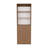 Home 2-Door Bookcase, Modern Storage Unit With Dual Doors And Multi-Tier Shelves, Natural Oak