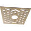 Médaillon 24 po x 6 1/4 po x P 3/8 po à chevrons en bois et bouleau, bouleau-63412031-63412042