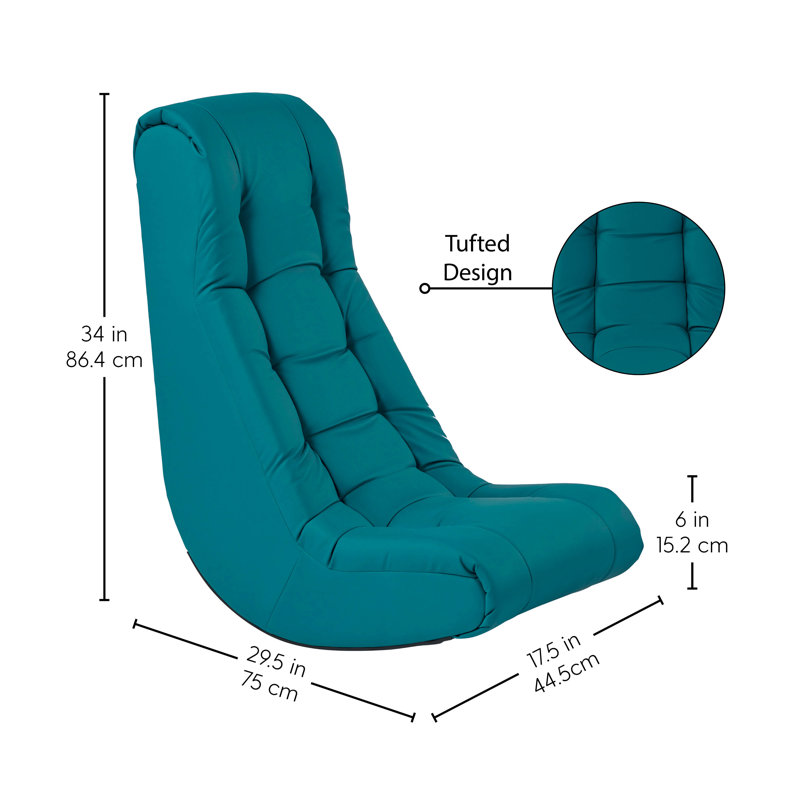 Tufted Soft Rocker, Teal