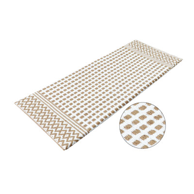 Paillasson en coton tissé anti-fatigue et antidérapant 18 po x 30 po avec envers en mousse