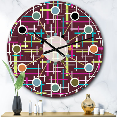 Horloge murale rétro Mid-Century