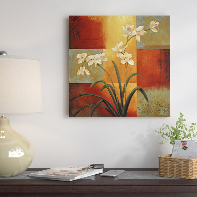 «White Orchid» par Jill Deveraux, impression sur toile tendue, H 26 po x l 26 po x P 1,5 po
