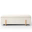 Banc de rangement rembourré Sadeel