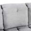 En forme de U avec rangement pour chaise longue, ports et soutien lombaire apaisant, superbe chenille grise à deux salons,