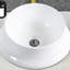 Lavabo vasque en céramique blanc