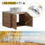 30'' Wall-Mounted Bathroom Vanity With Ceramic Art Sink & 2-Soft-Close Door