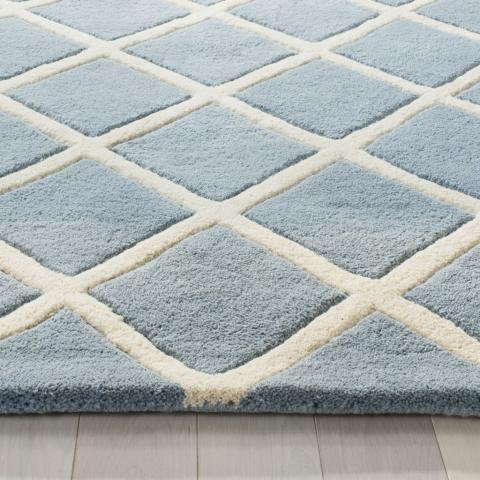 Temelec Geometric Wool Hand Woven Area Rug