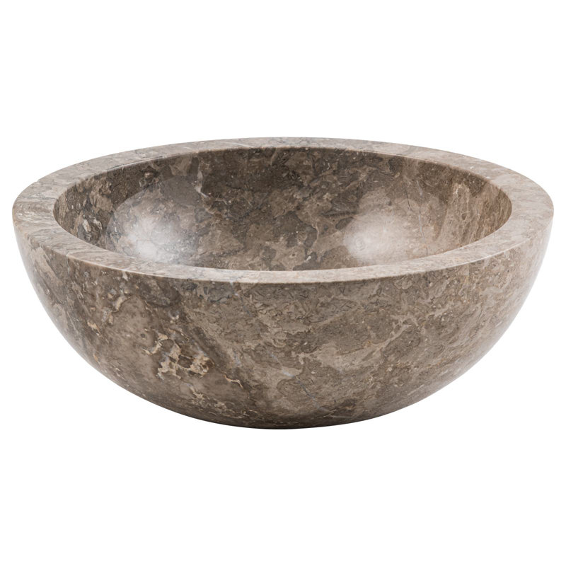 Bloomsbury Market Lunenberg 520mm L x 520mm W Polished Marble Circular Sink