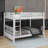 Queen Size Bunk Bed With Ladder-997293672