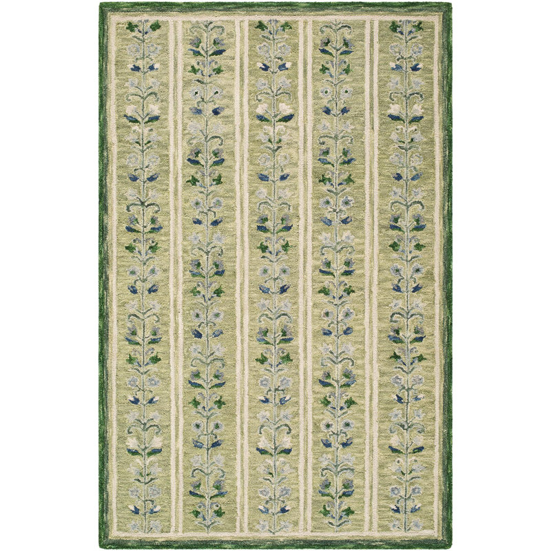 Tapis fait à la main Manor, Rectangulaire 2 pi x 3 pi
