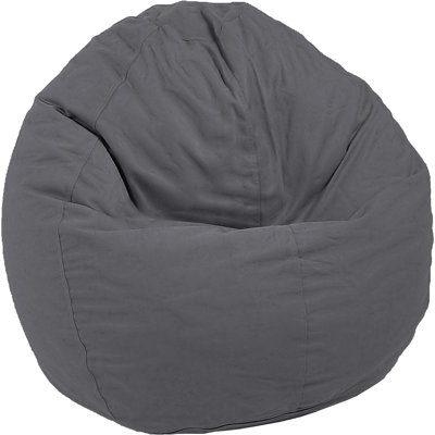 Fauteuil à billes confortable en coton | Rempli de billes de polystyrène et de mousse CertiPUR | Parfait pour les adultes, les adolescents et les enfants