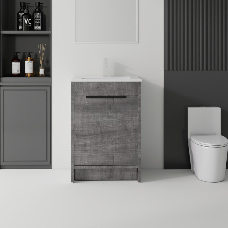 Meuble-lavabo autoportant avec lavabo