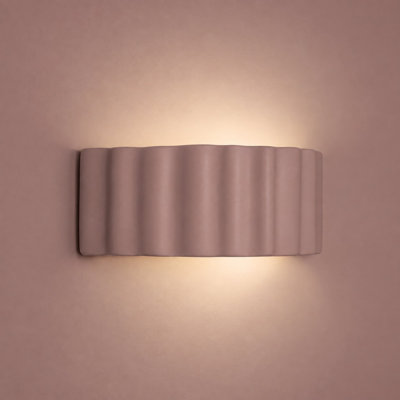 Ceramic Flush Mounted Sconce