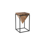 Inverted Pyramid Side Table, Natural
