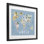 «Kid's Map of World», reproduction encadrée sous verre, par Carla Daly