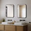 Miroir de salle de bain moderne avec cadre noir, miroir de meuble-lavabo mural avec verre incassable, plusieurs tailles-304384216