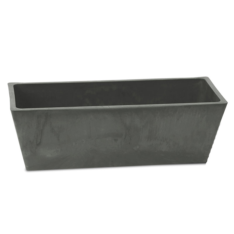 Cara Handmade Planter Box, 7" H x 20" W x 7.5" D, Dark Brown