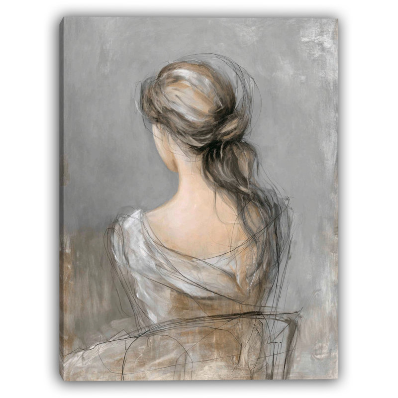 Whispers of Elegance - Art mural sur toile tendue, H 40 po x l 30 po