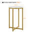  Metal Frame End Table,  Round Side Table