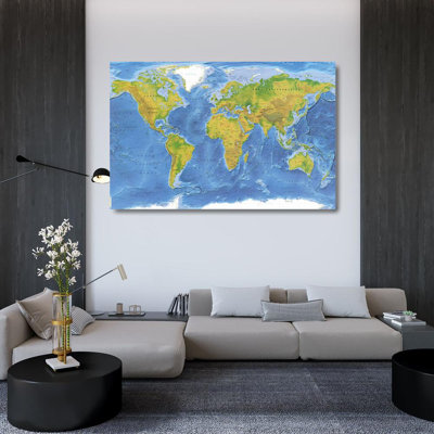 World Terrain Map