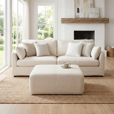 Hartwell 34'' Square Upholstered Ottoman