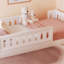 Lit plateforme en bois avec garde-corps et base de lit-1825894523