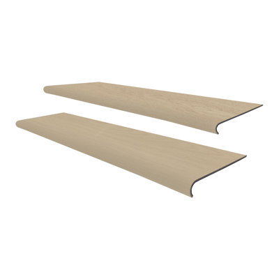 48 In.X 12 In.X 5 Mm Luxury Vinyl SPC Stair Tread Molding Set Of 2