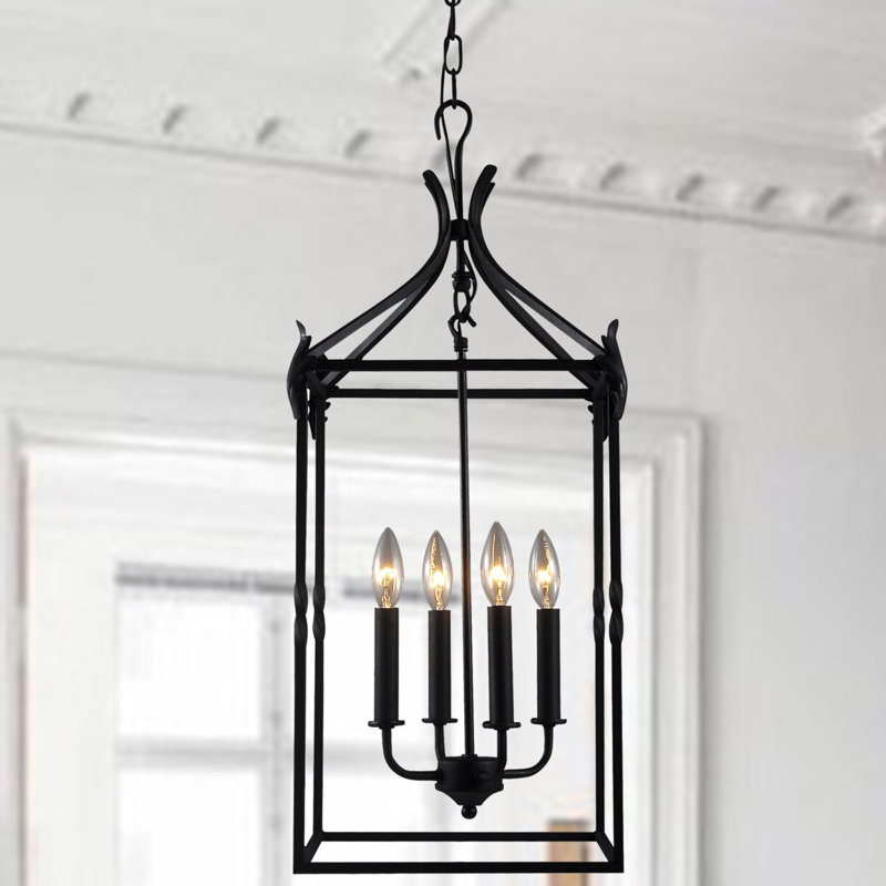 Chesa 4 - Light Black Lantern Pendant