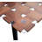 Modern Brown 48 Inch Rectangular Dining Table with Durable Mango Wood Top