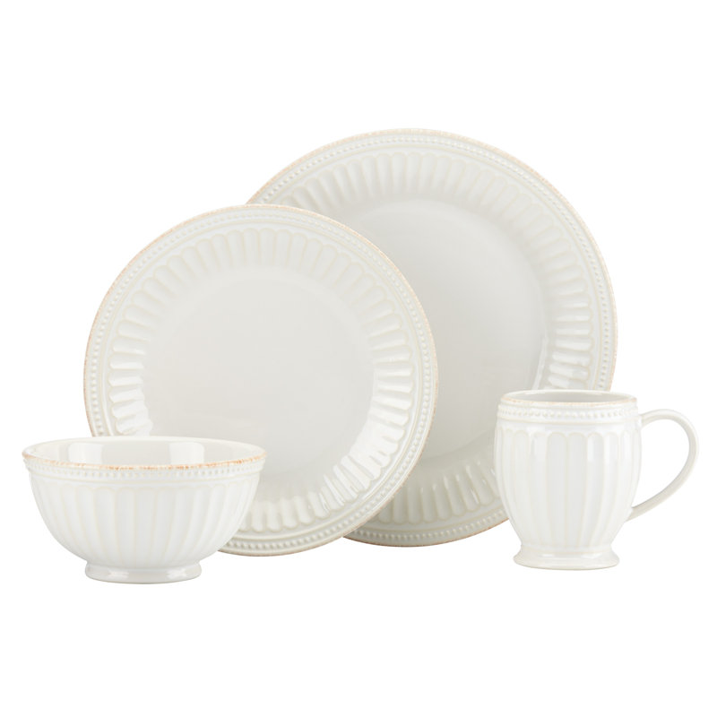 Couvert individuel 4 pièces French Perle Groove