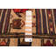 Tapis unique en laine noué à la main 4 pi 2 po x 5 pi 11 po nouvel âge Baner