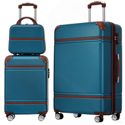 Ensemble de 3 valises à roulettes Hardshell 20 "+ 28" Valise à roulettes avec valise TSA