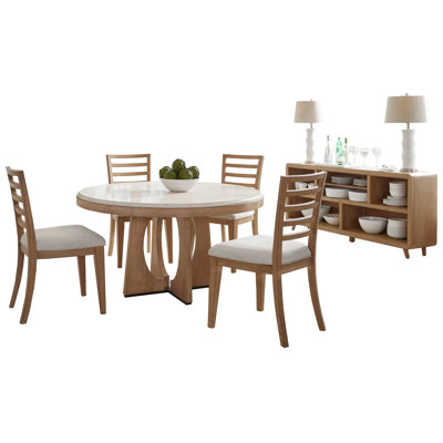 Pula 4 - Person Pedestal Dining Set