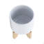 PLATEAU 5 "AVEC SUPPORT CHEVRON, BLANC