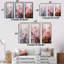 Ensemble de 4 reproductions d'art sur toile rose fuchsia-1085843535-1085843533