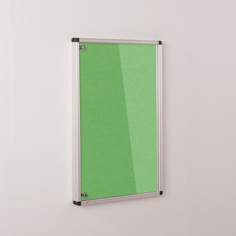 Wall Mounted Bulletin Board, Apple green, 90 cm H x 60 cm W x 3.2 cm D