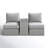 All-Weather 2-Person Wicker Conversation Set With Cushions – No Assembly Require
