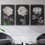 Fleurs noires et blanches I 3 pièces-97757376-97757383