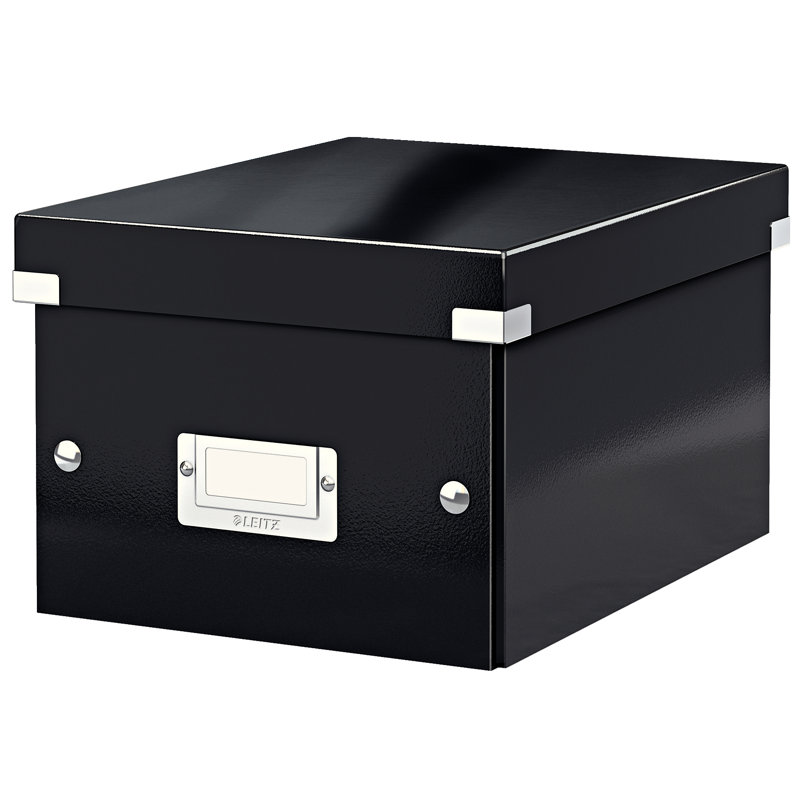 Leitz Decorative Bin, Black, 22cm H x 16cm W x 28.2cm D