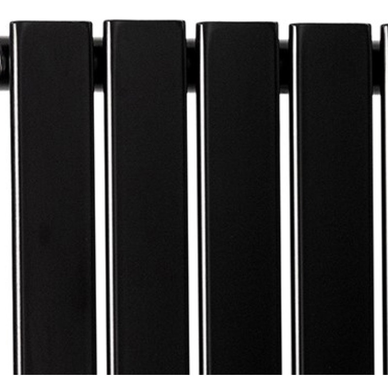 Horizontal Flat Panel Radiators, Black, 60cm H x 27.2cm W x 5.8cm D