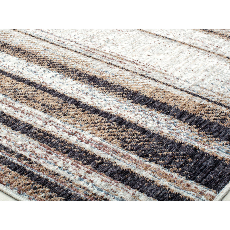 Celestia Contemporary Gazey grey Area Rug, Rectangle 2'6" x 4'