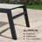 Outdoor Rust-Resistant Metal Chaise Lounge with Table-1563223228