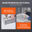 Ensemble de bordure de douche 72 po x 72 po en acier inoxydable, mousse EPS, PEHD, XPS, ABS, PE 1 ensemble de drain central imperméable facile à installer