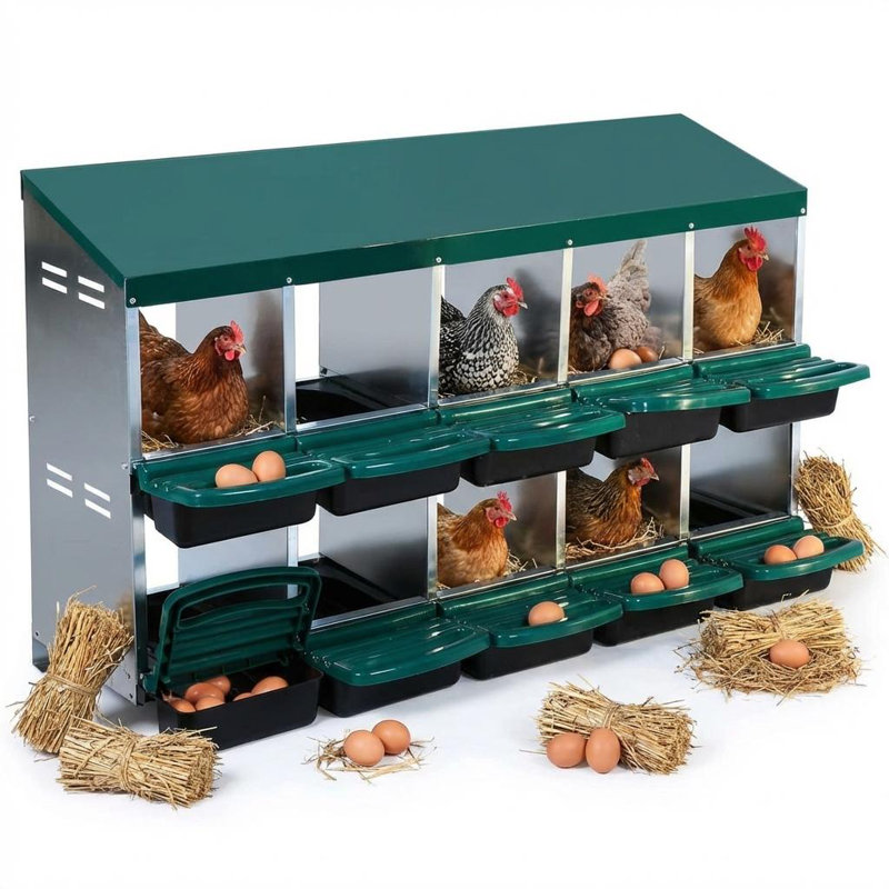 Nesting Boxes, 79cm H x 133cm W x 52cm D, Green
