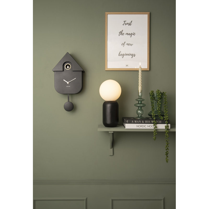 8.5cm Wall Clock, Black