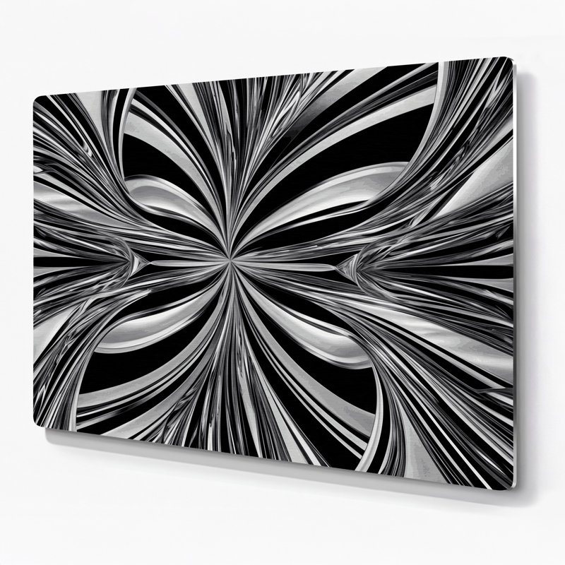 Art mural noir Op Art 3, 11" H x 14" W x 0.05" D
